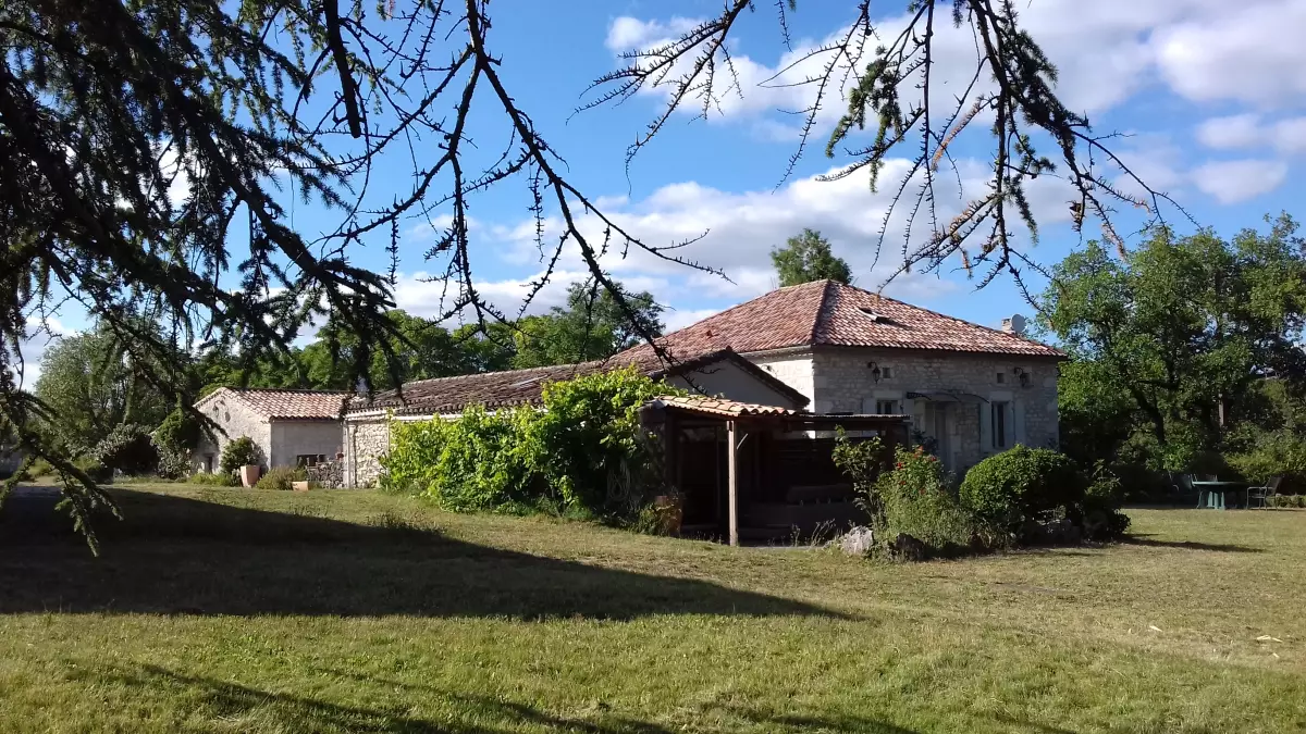Vue sur le gîte